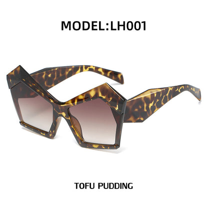 Fashion Street Shooting Polygonal Sunglasses