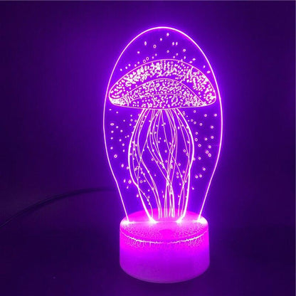 3D Jellyfish Night Light