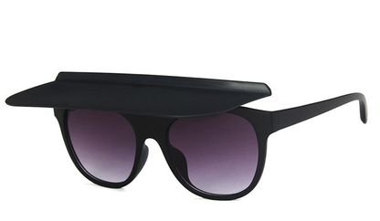 Hat Style Dual-purpose Flip-up Sunglasses