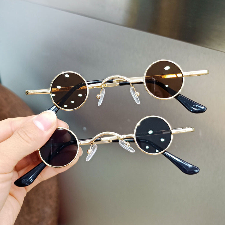 Retro Round Frame Sunglasses