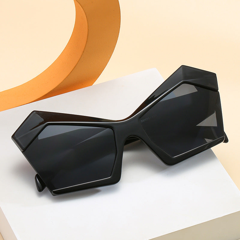 Fashion Street Shooting Polygonal Sunglasses