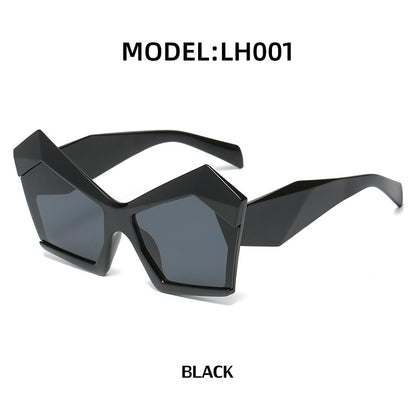 Fashion Street Shooting Polygonal Sunglasses