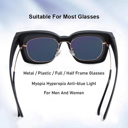 Polarized Light One Mirror Dual Use Anti Glare Trendy Sunglasses