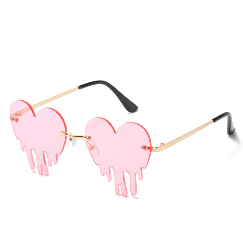 Rimless Love Tears Sunglasses