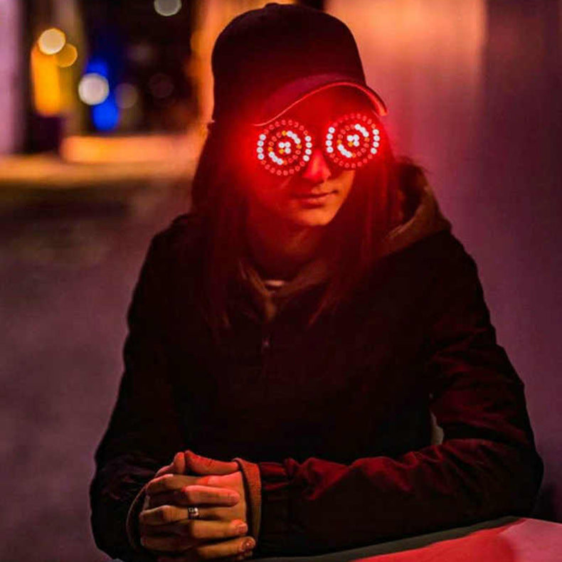 Electronic LED Luminous Glasses