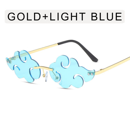 Retro Auspicious Cloud Ocean Piece Sunglasses