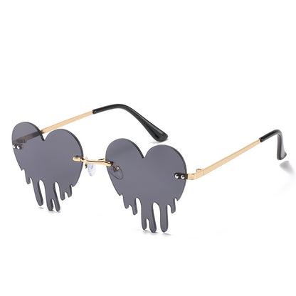 Rimless Love Tears Sunglasses