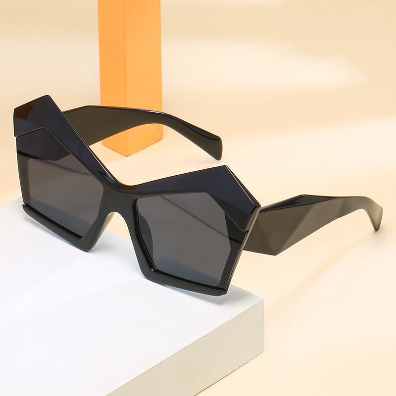 Fashion Street Shooting Polygonal Sunglasses