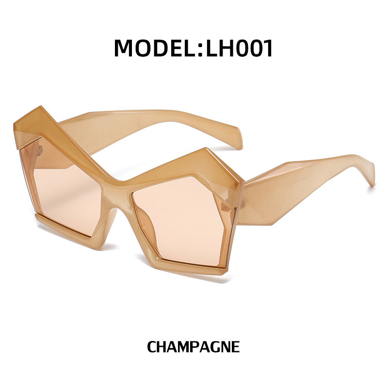 Fashion Street Shooting Polygonal Sunglasses