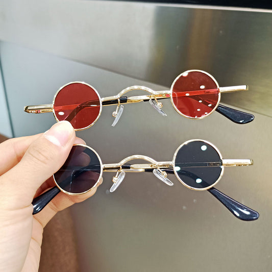 Retro Round Frame Sunglasses