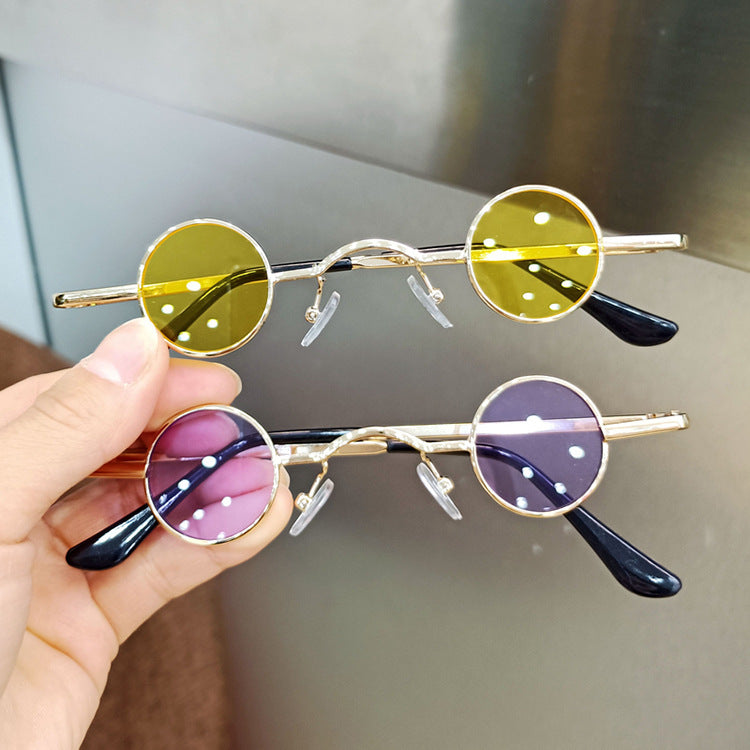 Retro Round Frame Sunglasses