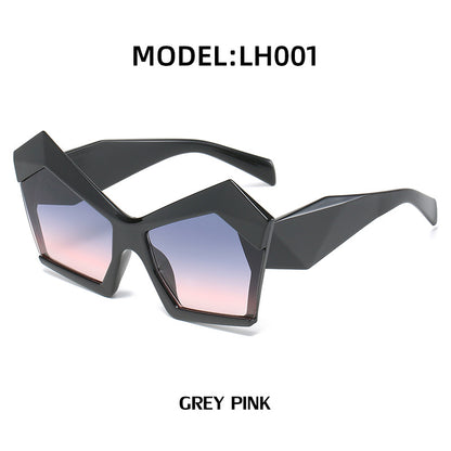 Fashion Street Shooting Polygonal Sunglasses