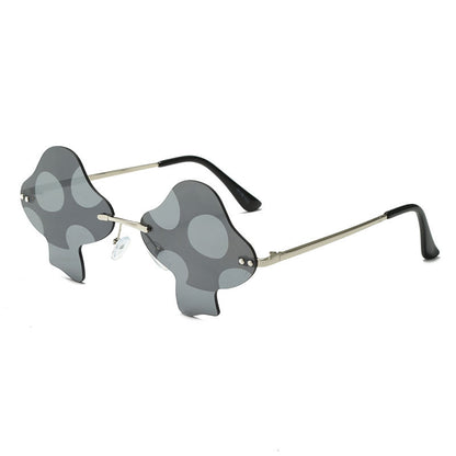 Rimless Mushroom Frame Sunglasses