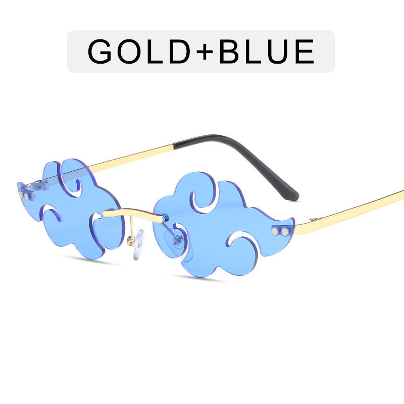 Retro Auspicious Cloud Ocean Piece Sunglasses