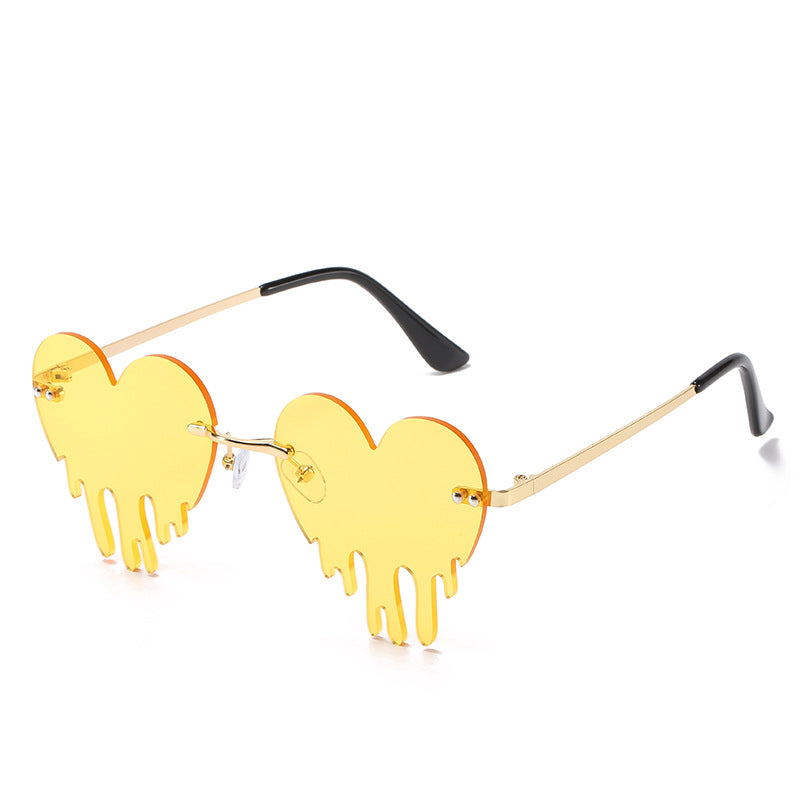 Rimless Love Tears Sunglasses