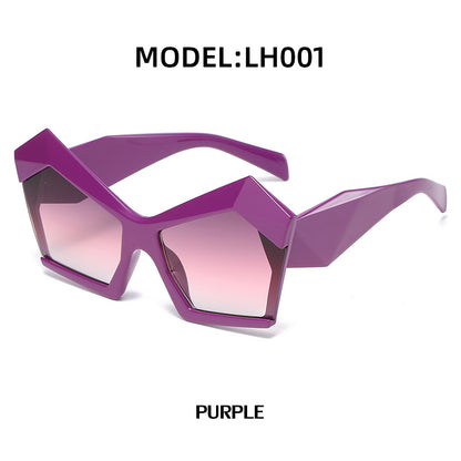 Fashion Street Shooting Polygonal Sunglasses