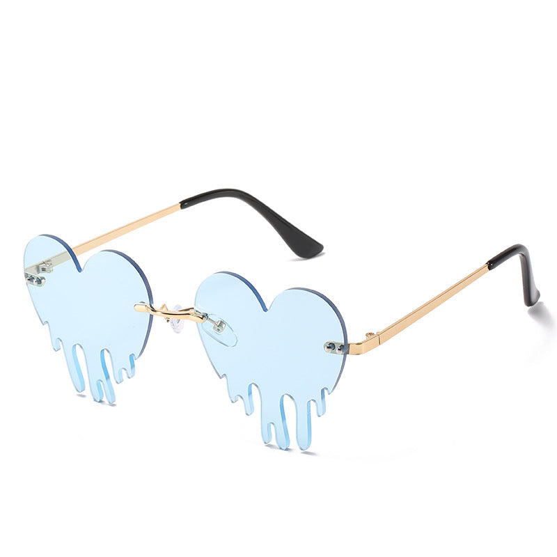 Rimless Love Tears Sunglasses