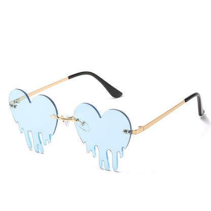 Rimless Love Tears Sunglasses