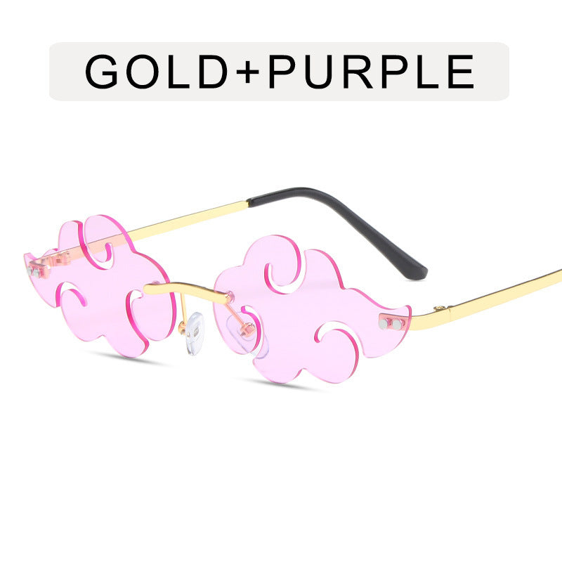 Retro Auspicious Cloud Ocean Piece Sunglasses