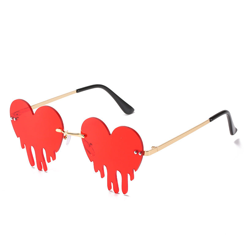 Rimless Love Tears Sunglasses